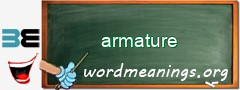 WordMeaning blackboard for armature